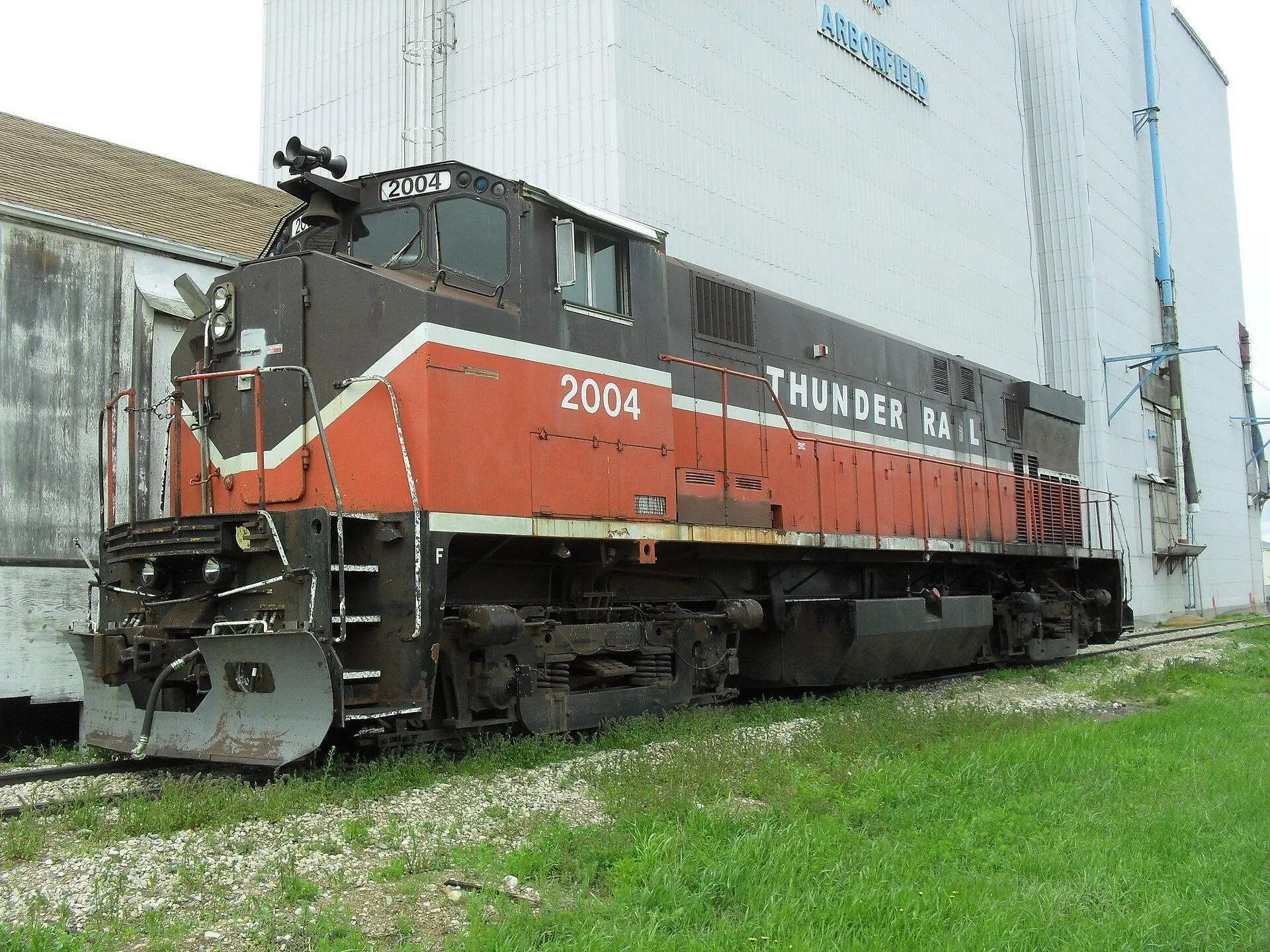 Thunder Rail locomotive at the Arborfield grain terminal