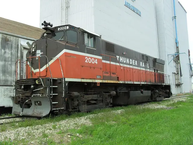Thunder Rail locomotive at the Arborfield grain terminal